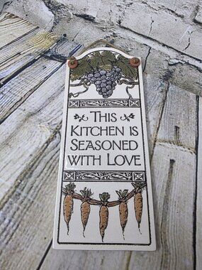 Spooner Creek Michael Macone 360 Wall Plaque This Kitchen is Seasoned With Love